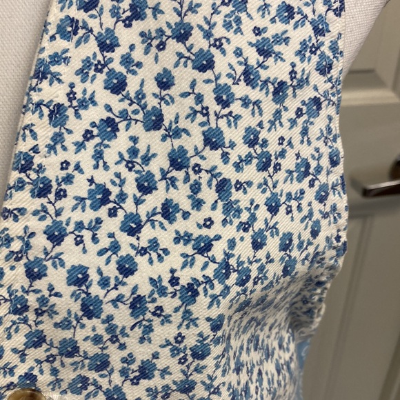 Vintage Vivaldi Denim Vest size Medium made in USA of 100% Cotton - Picture 4 of 9